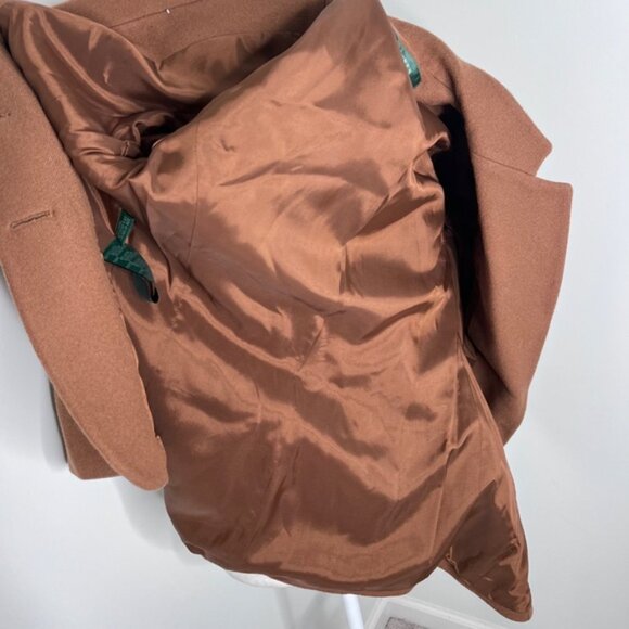 Vintage Lauren Ralph Lauren Wool Cashmere Brown Blazer Jacket 4 - Picture 8 of 8